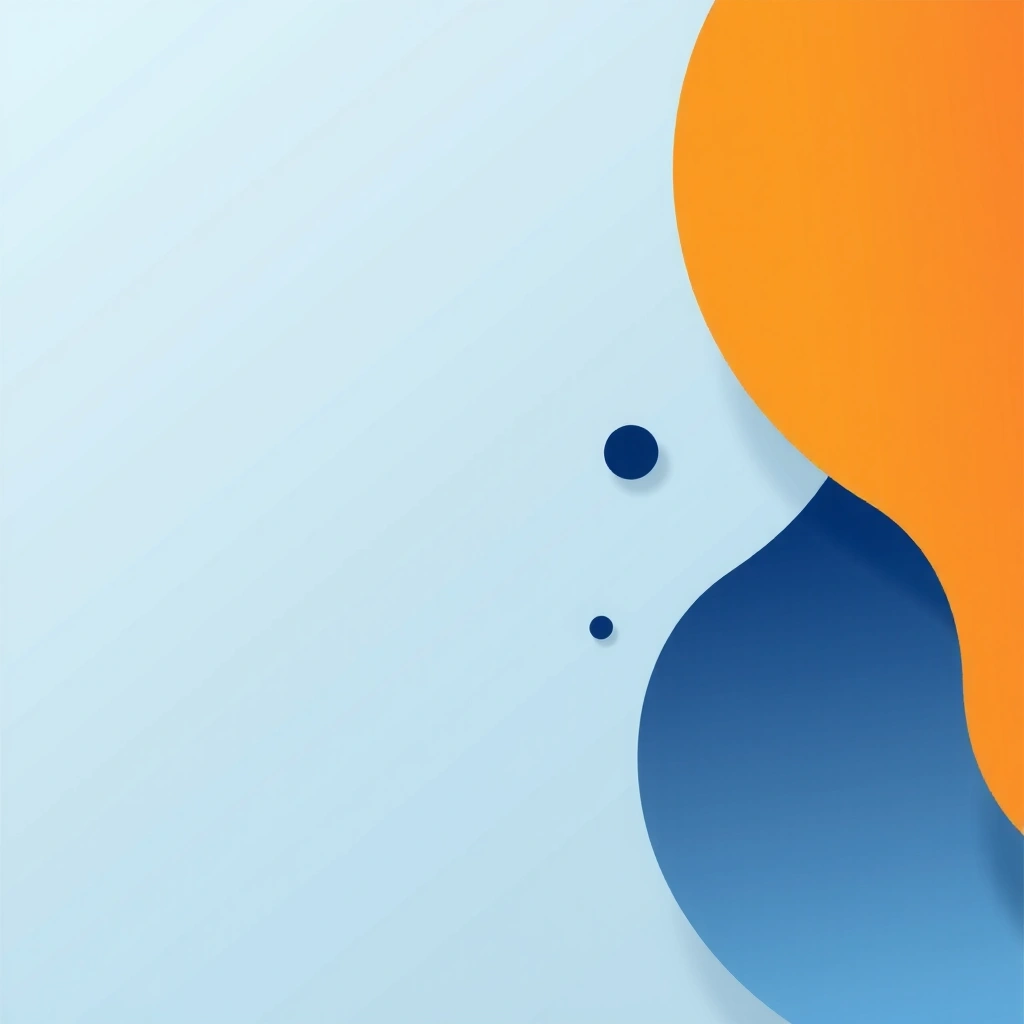 Abstract geometric background with warm orange accents