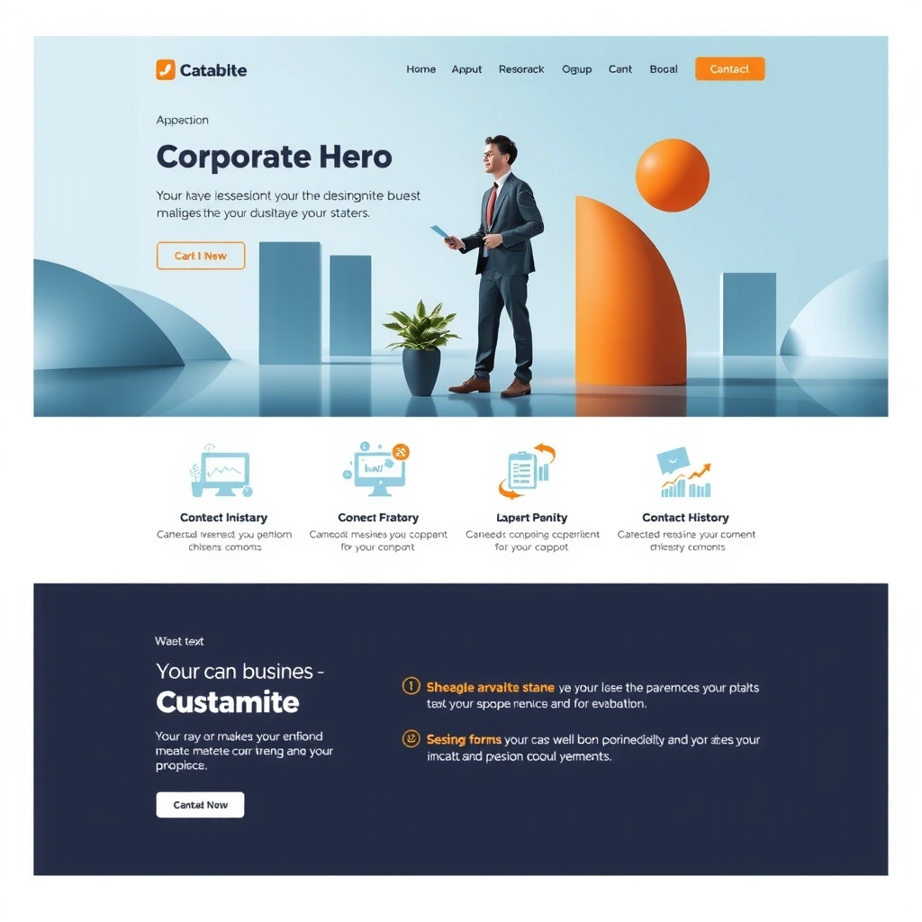 Corporate website design project