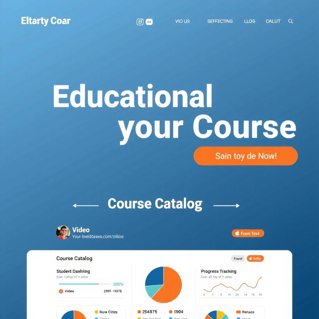 Education platform website design