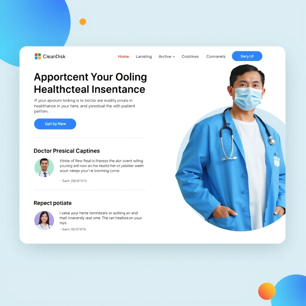 Healthcare website design project